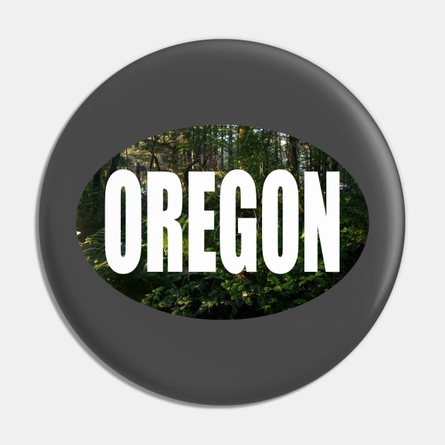 Oregon Bumper Sticker Pin by stermitkermit