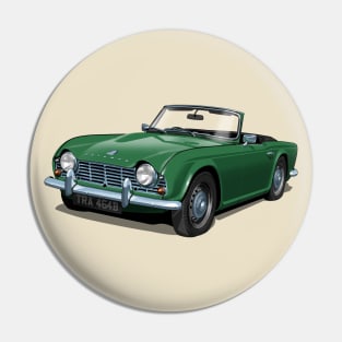 Triumph TR4 in green Pin