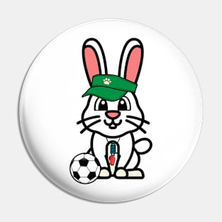 Funny bunny is a soccer coach Pin
