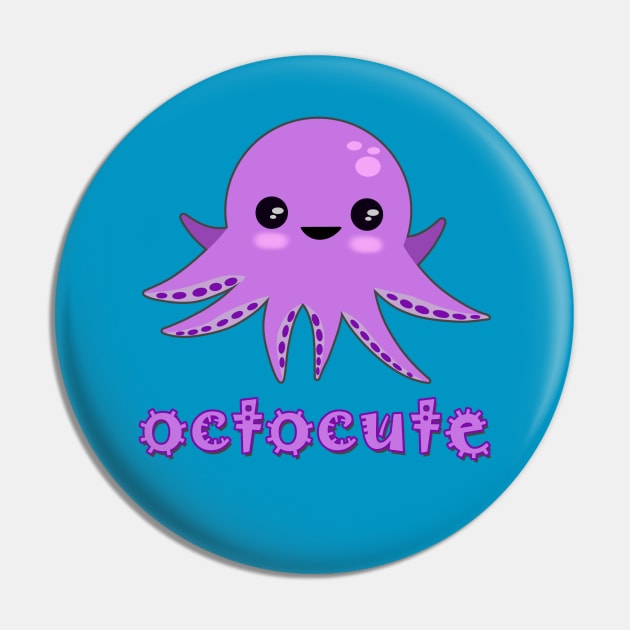 Kawaii Japanese Octopus Pin by DeesDeesigns