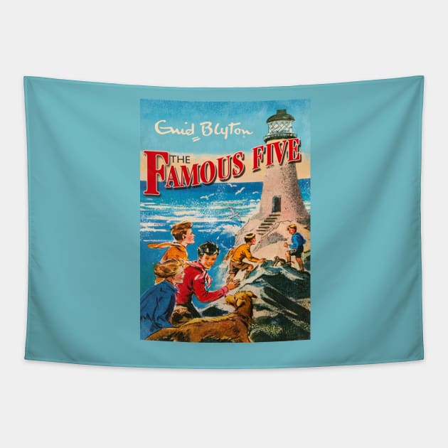 The Famous Five by Enid Blyton Tapestry by booksnbobs
