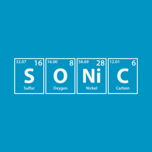 Sonic (S-O-Ni-C) Periodic Elements Spelling T-Shirt