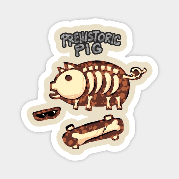 Prehistoric Pig (EU) Magnet by Setzeri