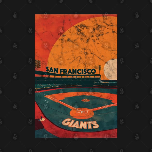 Midcentury San Francisco Giants Stadium by Rad Love