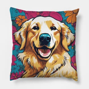 Golden Boy, Vibrant Summer Pillow