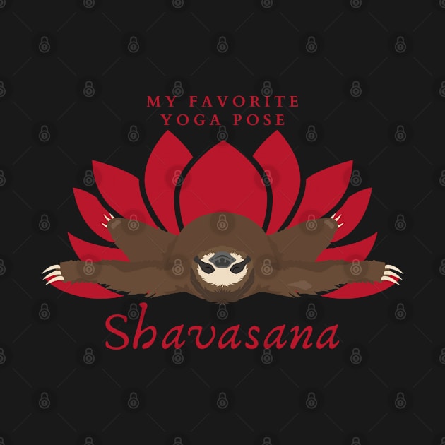 Yoga sloth - Shavasana by LittleAna