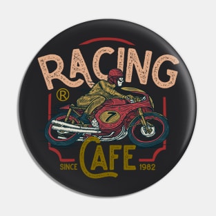 Racing cafe vintage motorcycle badge Pin