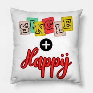 single plus happy Pillow