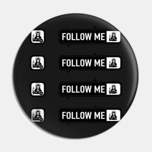 jesus follow request sticker set Pin