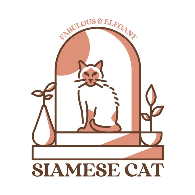 Siamese Cat by Tip Top Tee's