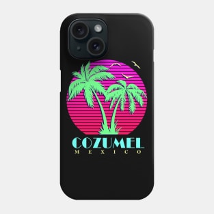 Cozumel Mexico Palm Trees Sunset Phone Case