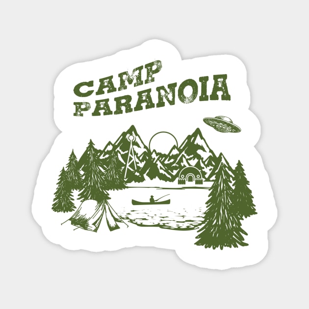 Camp PARANOIA - UFO Edition! Magnet by The Paranoia Store