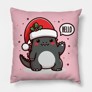 Godzilla Says Hello Pillow