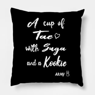 BTS A CUP OF TAE WITH SUGA AND A KOOKIE Pillow