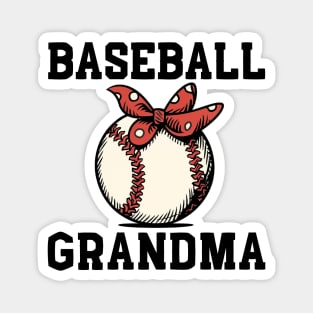 Funny Baseball Grandma Funny Baseball Lover Birthday Gift For Grandmother Grandparents Day Magnet