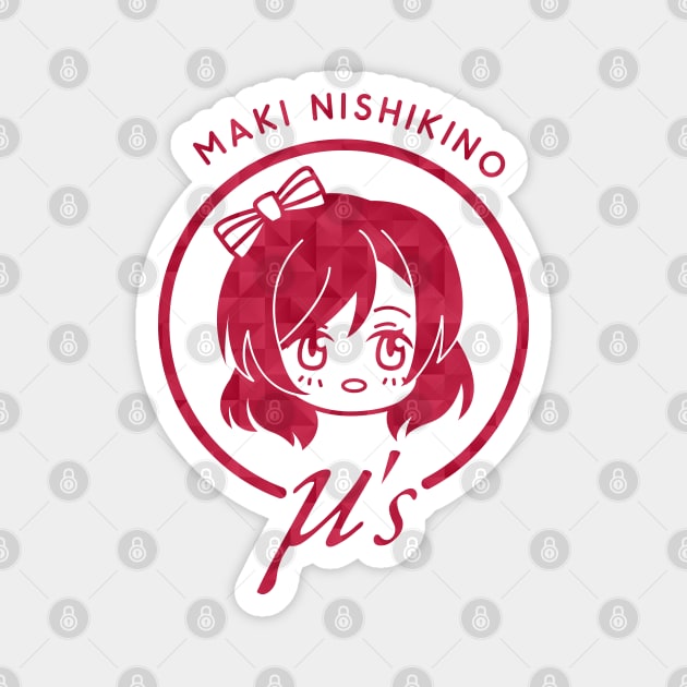 Maki Nishikino Kawaii Magnet by merch.x.wear