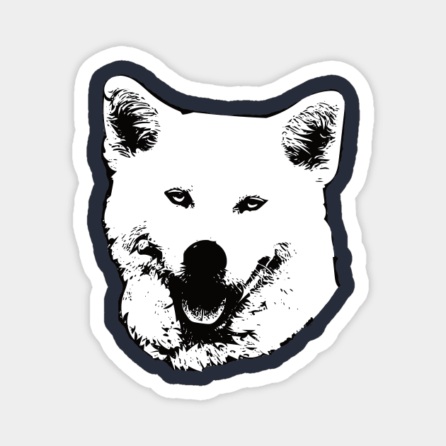 Akita gift for Japanese Akita Owners Magnet by DoggyStyles