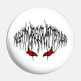 NightmareCraftStudio Black Metal Logo Pin