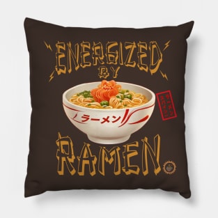 Energized by Ramen. Pillow