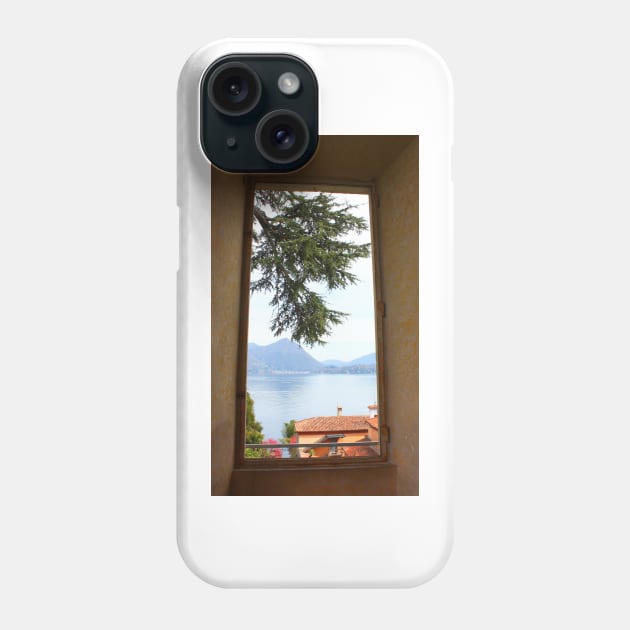 A Pine Branch over the Red roof through the Window 2011 Phone Case by IgorPozdnyakov