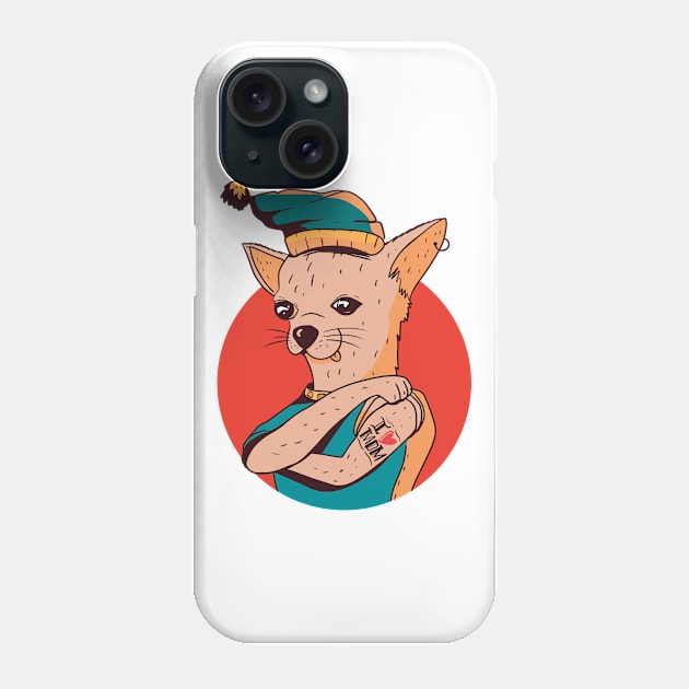 CHIHUAHUA MOM TATTOO Phone Case by jasebro