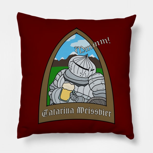 Dark Souls - Catarina Weissbier Pillow by DigitalCleo