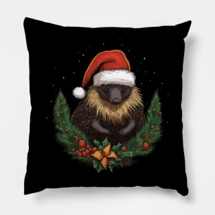 Echidna Christmas Pillow