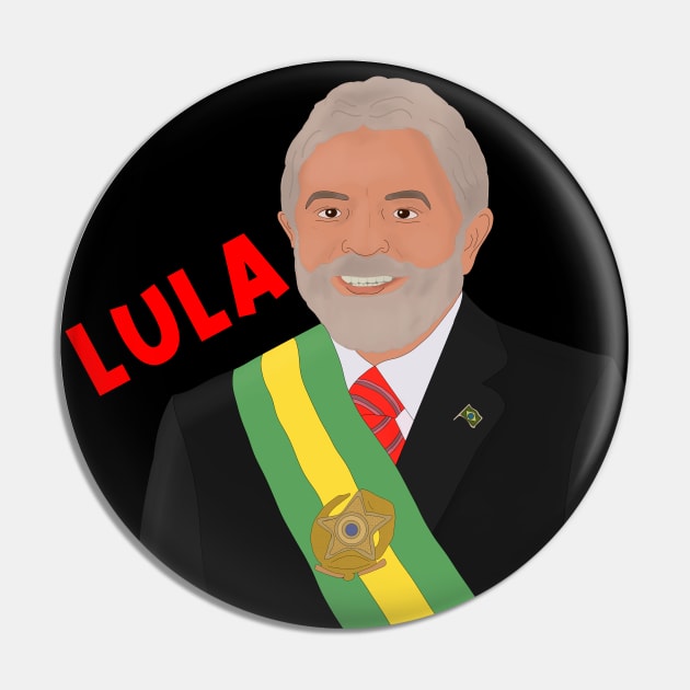 Lula Brazil Pin by DiegoCarvalho