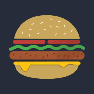 Vintage Burger T-Shirt T-Shirt