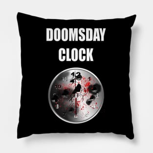 One minute Past Midnight Doomsday Clock Pillow