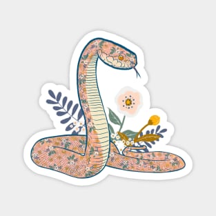 Floral snake Magnet