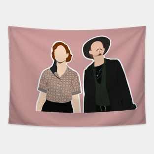 Queen's Gambit Beth and Benny Pastel Tapestry