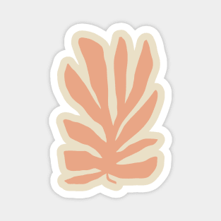 Abstract summer coral Magnet