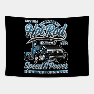 Custom Rocksteady Blue Hot Rod Tapestry