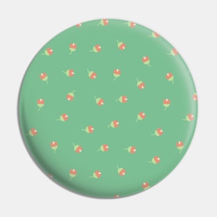 Ditsy Scandi Tulips Green Pin