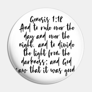 Genesis 1:18 Pin