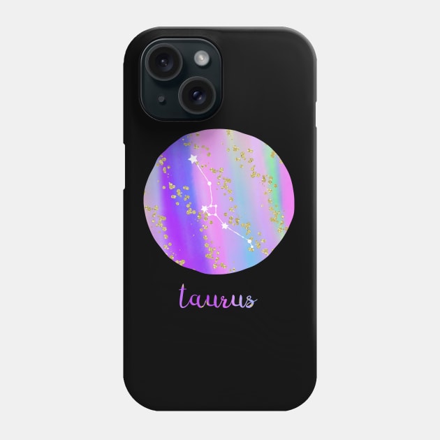 Taurus sign Phone Case by tortagialla