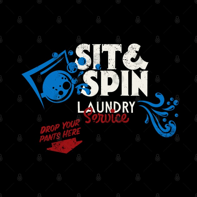 Retro Vintage Sit and Spin Laundry Seattle by StudioPM71