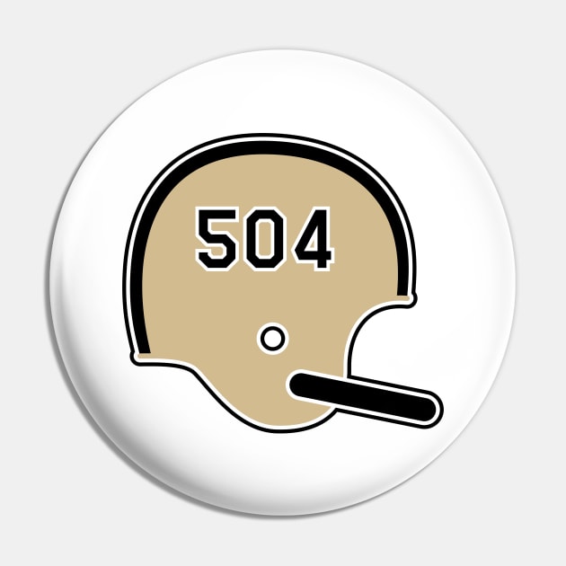 New Orleans Saints 504 Helmet Pin by Rad Love