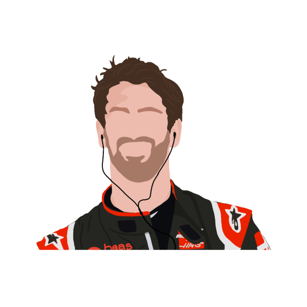 Romain Grosjean for Haas 2020 by royaldutchness