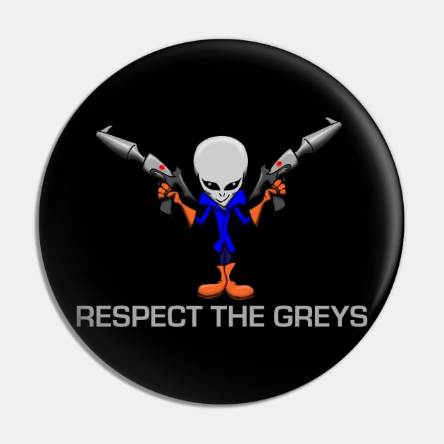 Respect the Greys Pin by Wickedcartoons