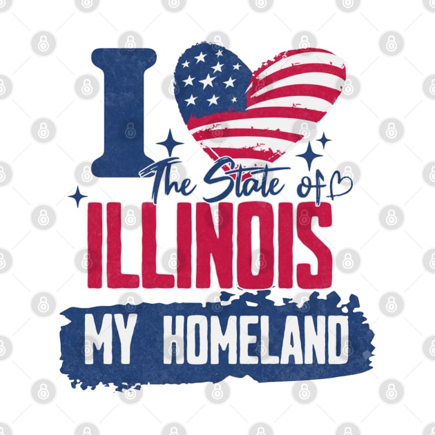 Illinois my homeland by HB Shirts