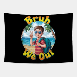 Cool Schoolboy Beach Vibes Tapestry