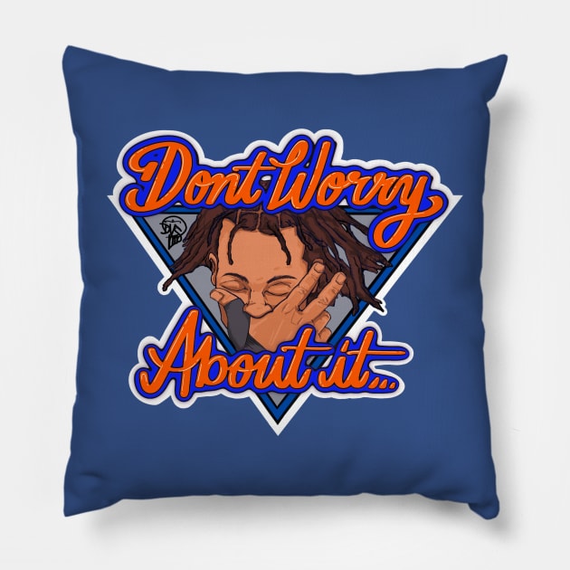 Jalen Brunson Knicks New York Pillow by DVS3D