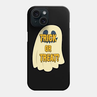 "Trick or Treat Halloween with Ghost" Phone Case