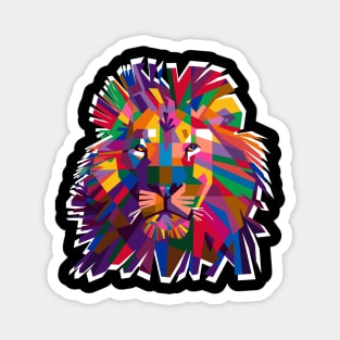 Lion Pop Art Magnet