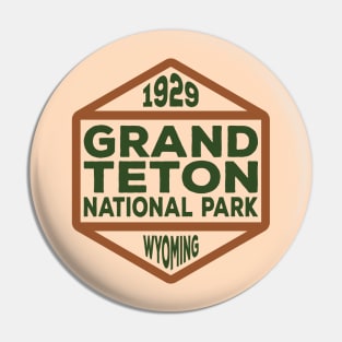 Grand Teton National Park badge Pin