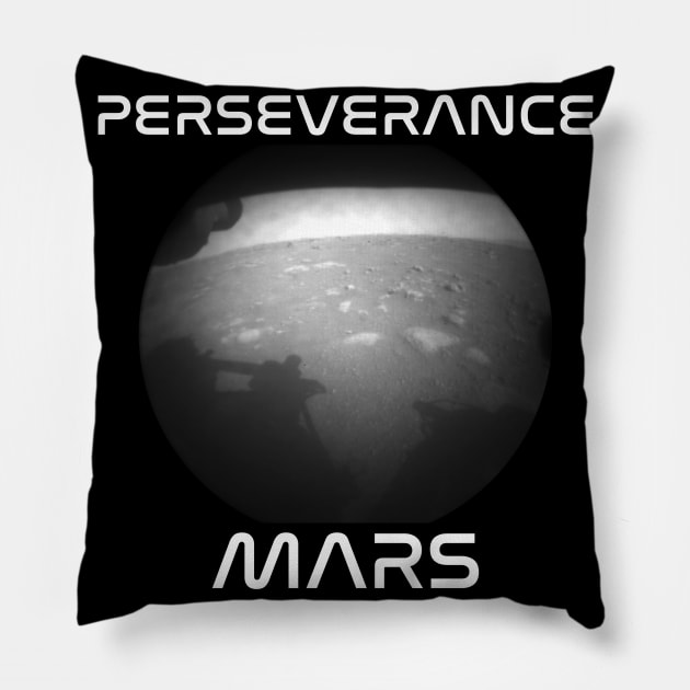 Perseverance Mars Rover First Picture Pillow by Seaside Designs