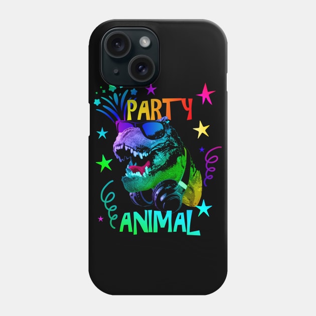 T-Rex Party Animal Phone Case by Nerd_art