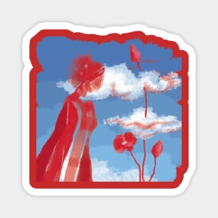 red cloud Magnet